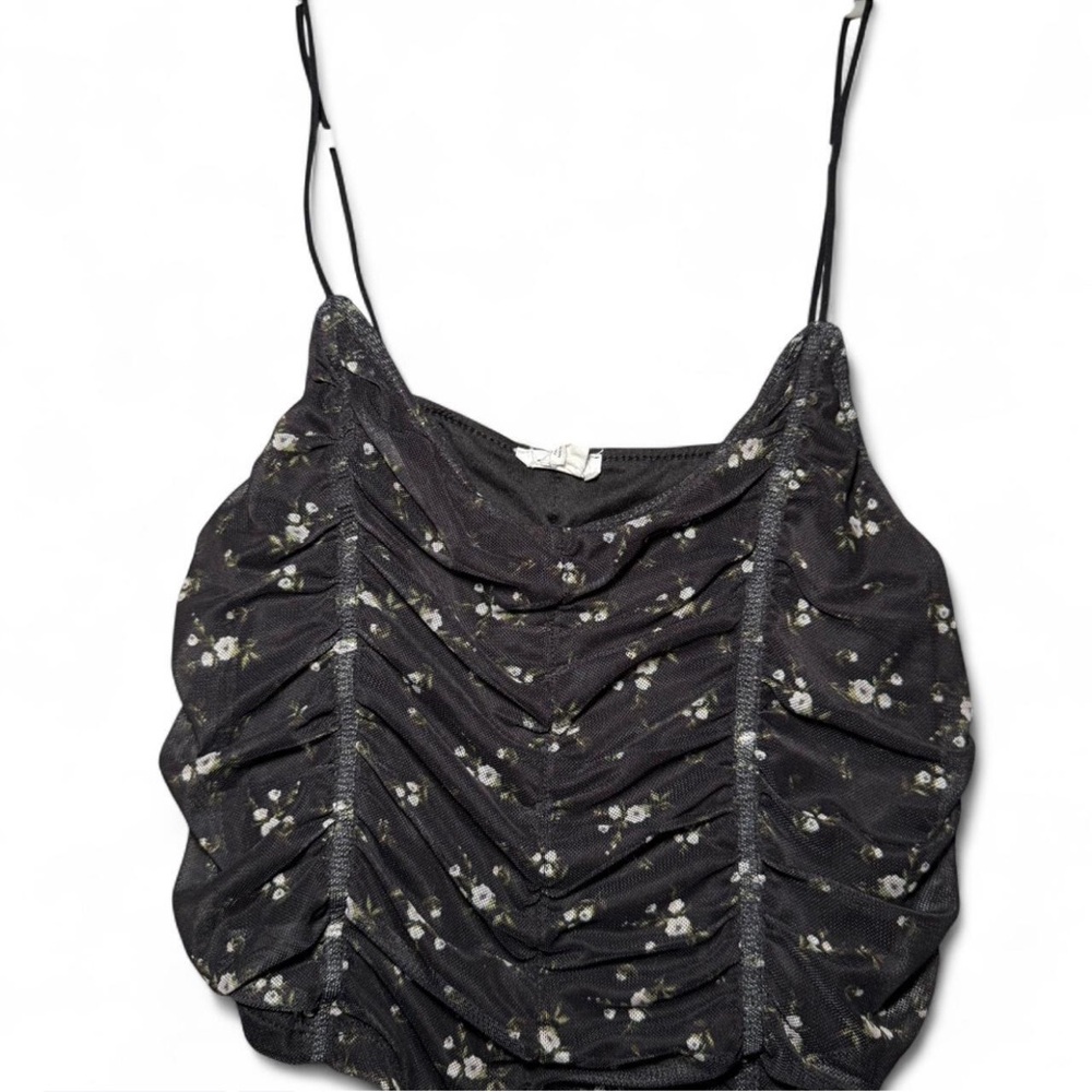 Garage Black Floral Camisole